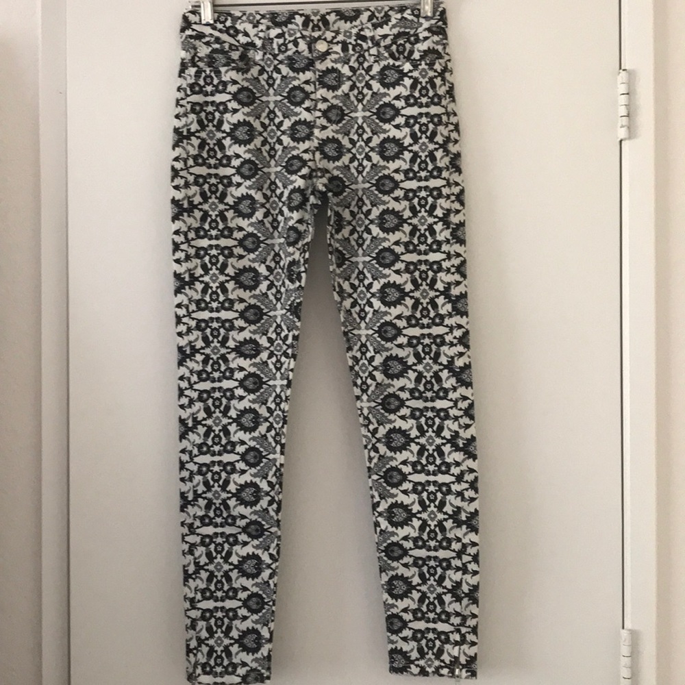 Patterned Zara jeans great condition worn once